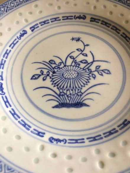 Photo of free 2 x Chinese 'Rice Eyes' Plates & Spoons (St James, South Elmham IP19) #2
