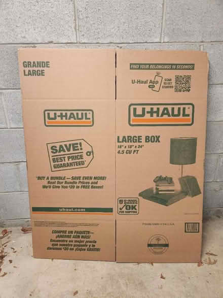 Photo of free Moving boxes: 2 medium & 3 large (Ledroit Park) #2