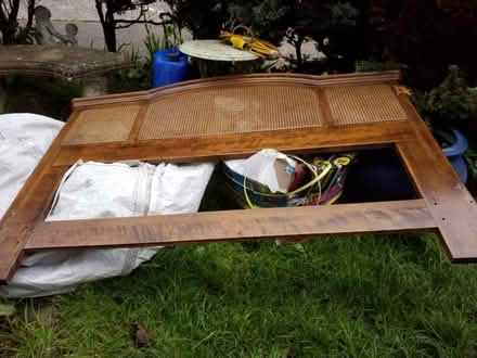 Photo of free Double wicker headboard (Watlington) #1