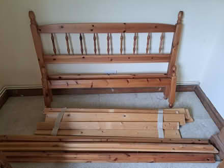 Photo of free Double bed frame (Pulborough) #2