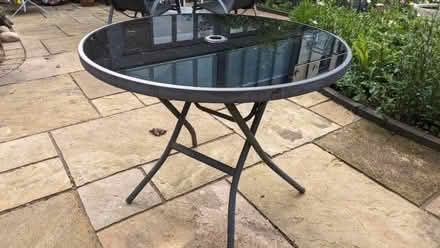 Photo of free Black Glass Garden Table (Tewkesbury GL20) #1