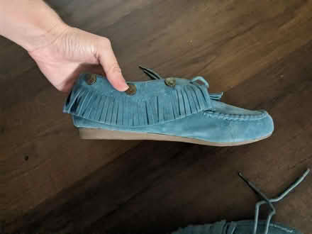 Photo of free Size 7, Blue Moccasins (NRG stadium) #2