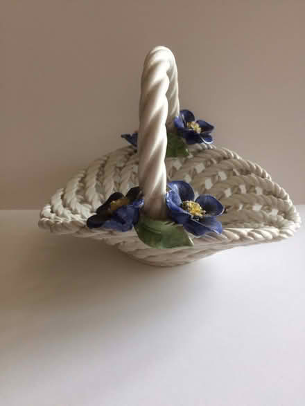 Photo of free Capodemonte Style Lattice Ceramic Basket (St James, South Elmham IP19) #2