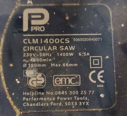 Photo of free Mains corded circular saw (Sherfield on Loddon, RG27 0) #3