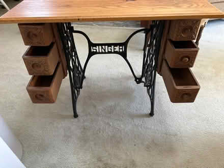 Photo of free Singer Sewing Machine base/DESK (Bridgeport -Brooklawn section) #2