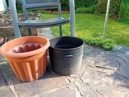 Photo of free 2 plastic garden pots (Rhiwbina CF14) #1