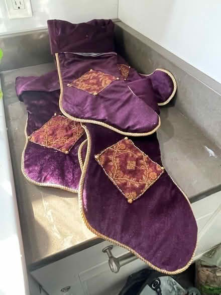 Photo of free Purple Christmas stockings (Between Chillum and Riggs Road) #1