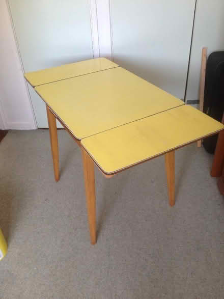 Photo of free Yellow 60/70's Vintage Sliding Kitchen Table (Purbrook PO7) #2