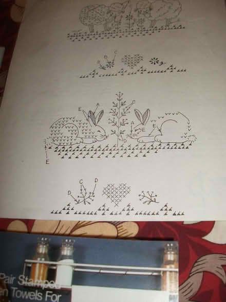 Photo of free stamped kitchen towels to embroider (New Brighton CH45) #1