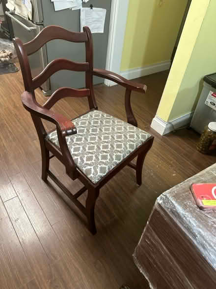Photo of free Drop-leaf mahogany table & 4 chairs (Old North) #3