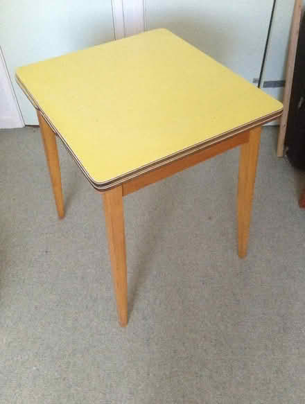 Photo of free Yellow 60/70's Vintage Sliding Kitchen Table (Purbrook PO7) #1