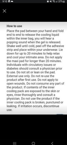 Photo of free cooling pads from boots (Woodside CR0) #1
