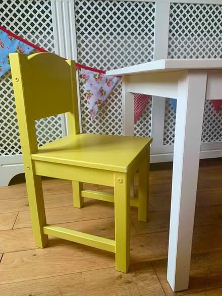 Photo of free Children’s IKEA table and chair (Hitchin)