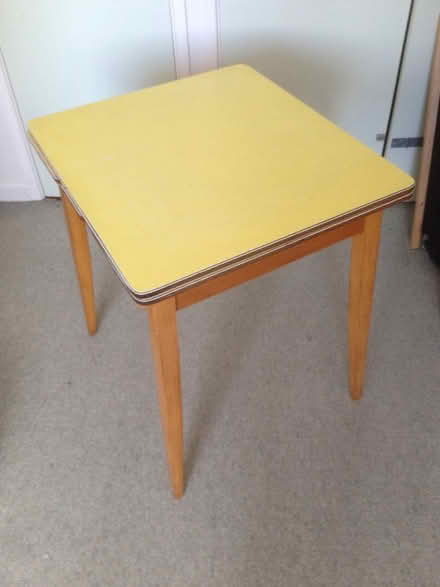 Photo of free Yellow 60/70's Vintage Sliding Kitchen Table (Purbrook PO7) #3