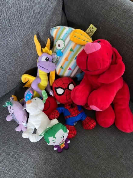 Photo of free Bundle of soft toys inc Spider-Man (Frome Stonebridge area BA11 2) #1