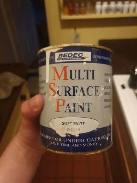 Photo of free Matt white multi surface paint (IP4) #1