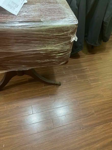 Photo of free Drop-leaf mahogany table & 4 chairs (Old North) #1