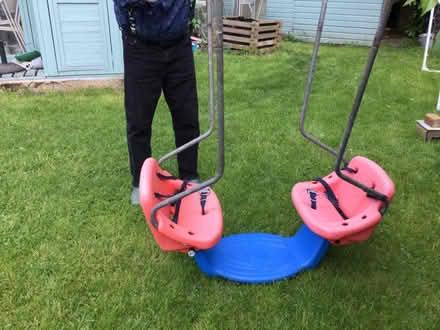 Photo of free Double seat swing for Tp frame (Eye) #3