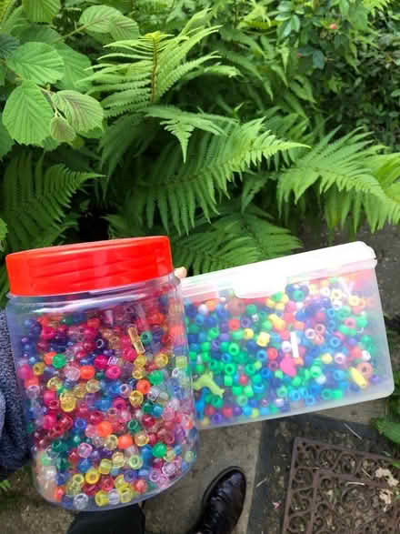 Photo of free 2 boxes of mixed plastic beads (Pembury TN2) #1