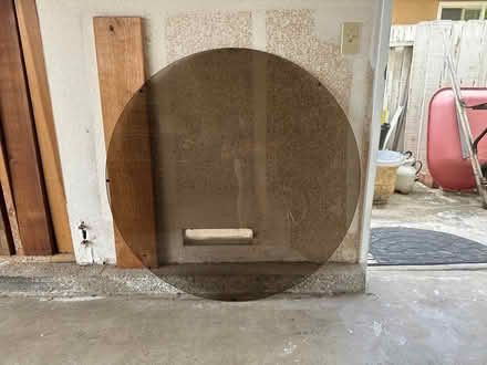 Photo of free 41 3/4" smoked round glass top (Rancho Penasquito) #1