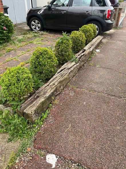 Photo of free 2 Old Weathered Railway Sleepers (Leigh on sea) #2