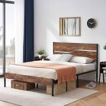 Photo of free queen bed frame with headboard (west museum district) #1
