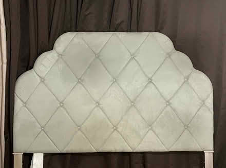 Photo of free Headboard mist grey - 20782 (Between Chillum and Riggs Road) #1