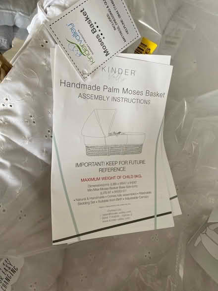 Photo of free Baby Moses Basket. NEW (Glasgow G46) #2