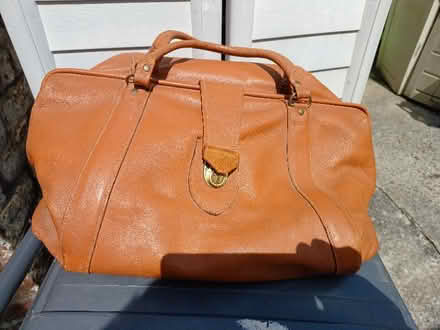 Photo of free Tan leather bag (Seaforth L21) #1