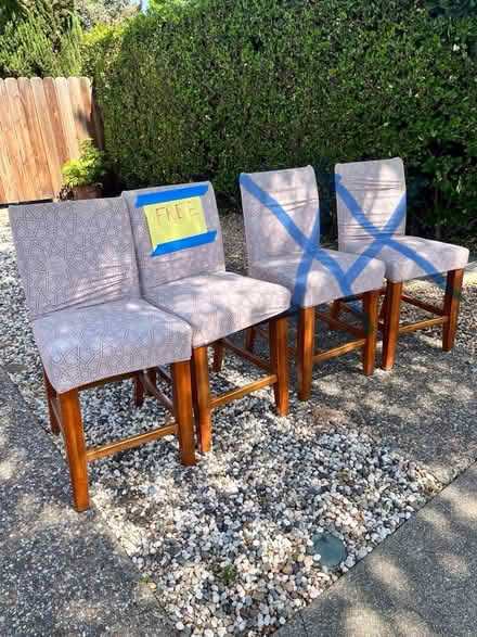 Photo of free 2 kitchen chairs (1430 Andover. Ct. Fairfield) #1