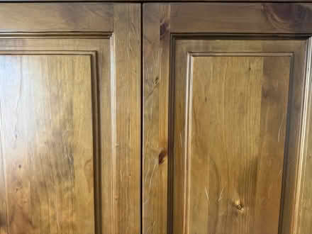Photo of free Sturdy wooden wardrobe (Rhosrobin, Wrexham) #3