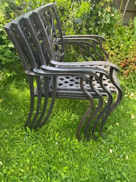 Photo of free Metal patio set (Hatfield) #3
