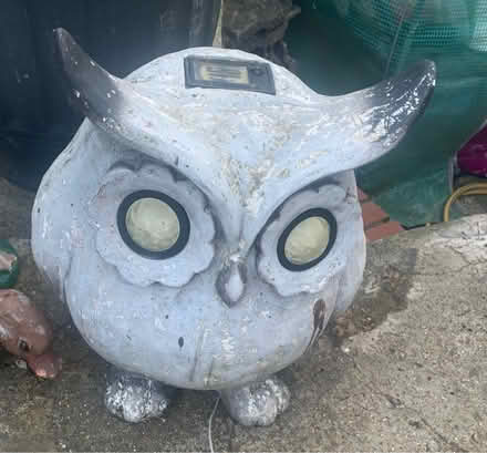 Photo of free Large solar Owl Garden ornament (Chatham) #1