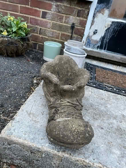 Photo of free Boot concrete planter (Amersham HP7) #1