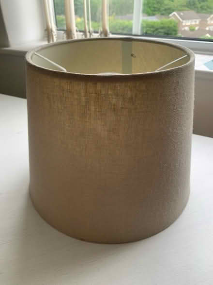 Photo of free Cream/tan lampshade (Harrogate) #1