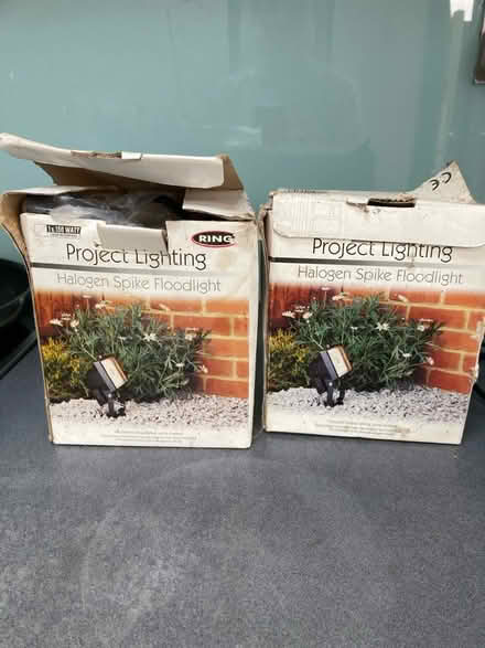 Photo of free 2 halogen floodlights (Feltham TW13) #1