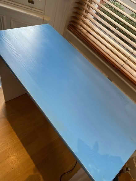 Photo of free Lovely blue desk / table (Earls Court SW5) #1