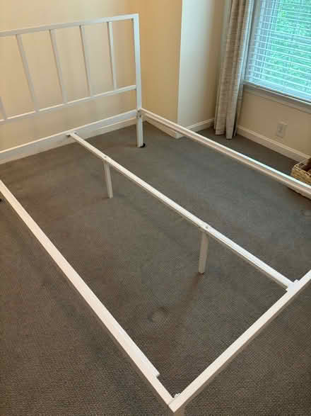 Photo of free Full size mattress and bed frame (Alexandria) #2