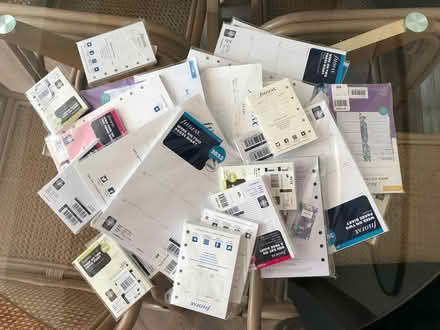 Photo of free Filofax Inserts (Rotherhithe) #1