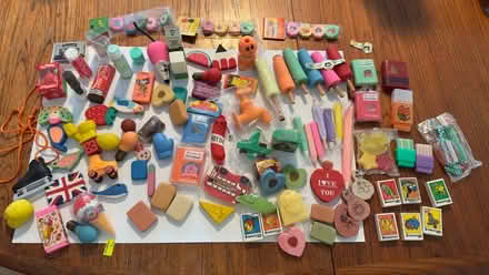Photo of free Collection of erasers 1970s, 1980s (Eagle Hill) #1
