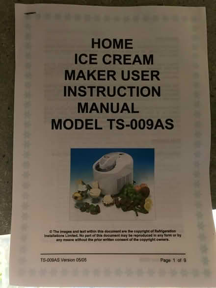 Photo of free Ice cream maker (Ancaster) #1