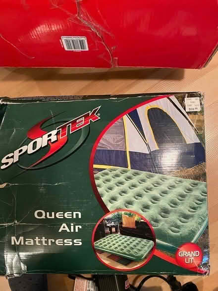 Photo of free Two Queen Air Mattresses and Pump (Auburn and University Waterloo)