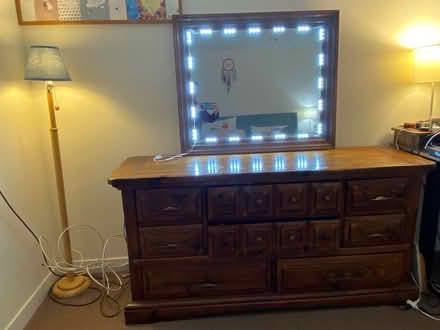 Photo of free Dresser with vanity and lights (Harvard Square) #2