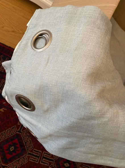Photo of free Long pale blue linen like curtains (Oldfield Park, Bath) #1