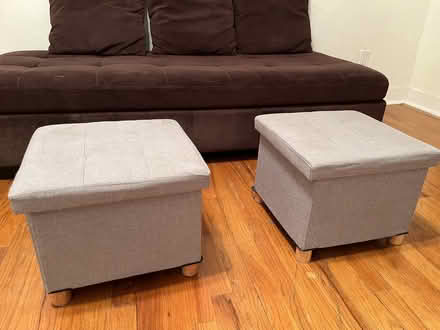 Photo of free 2 Mini Ottomans, with storage (La Crescenta, CA) #1