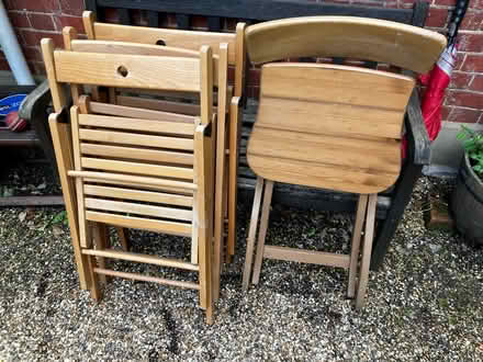 Photo of free IKEA folding chairs (4) (Cookham Dean, SL6) #1