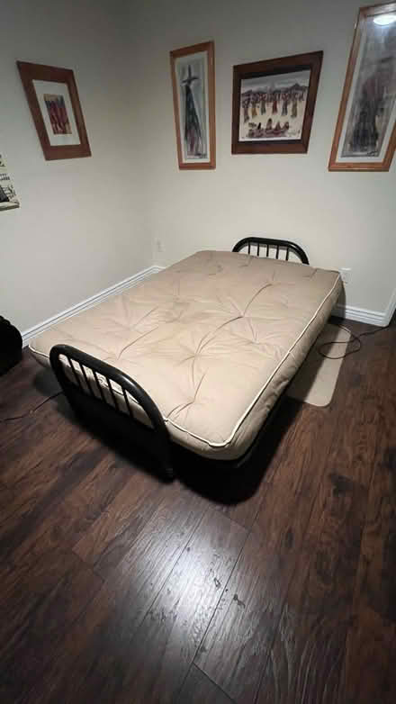 Photo of free Old futon with mattress protector (Scottsdale) #1