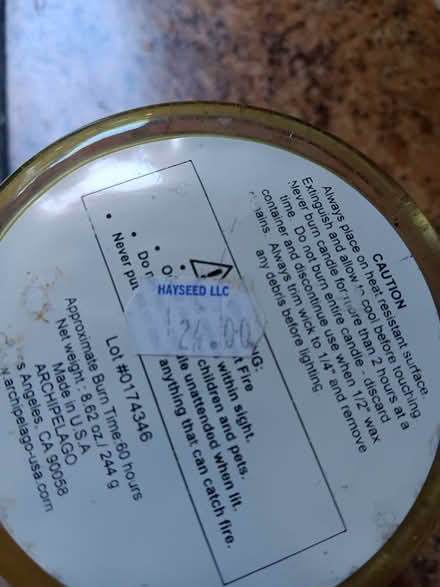 Photo of free Candle (Danbury) #3