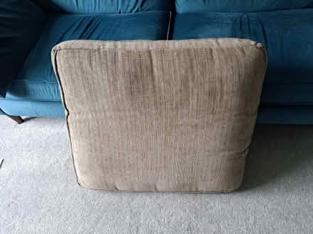 Photo of free 2 sofa cushions 29x25x5 inch approx + some upholstery foam, (Ashton upon Mersey M33) #1
