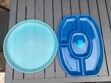 Photo of free 4 Plastic large platters (GU2) #1